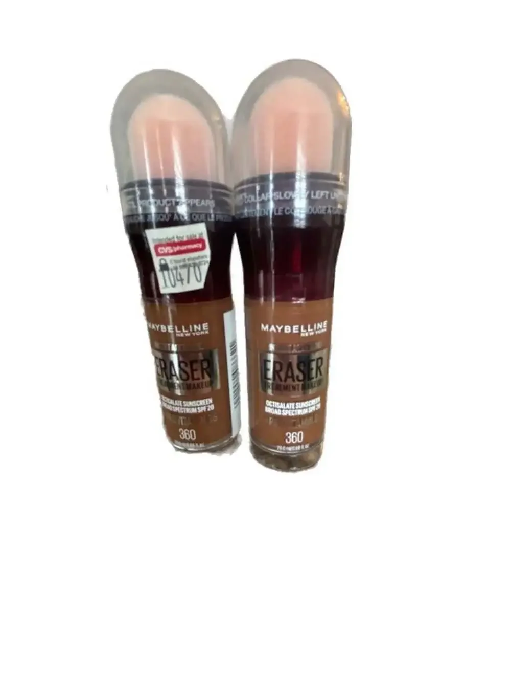 Lots of Maybelline Instant Age Rewind Eraser Foundation SPF 20 Expiration:2025